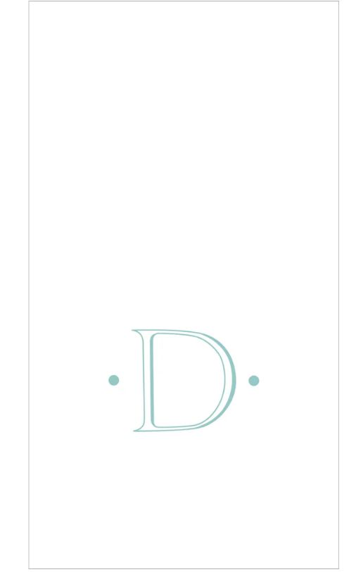 MONOGRAM PAPER LINEN GUEST NAPKINS -  INITIAL D