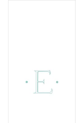 MONOGRAM PAPER LINEN GUEST NAPKINS -  INITIAL E