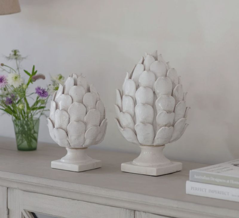STANFORD GLAZED STONE ARTICHOKE LARGE