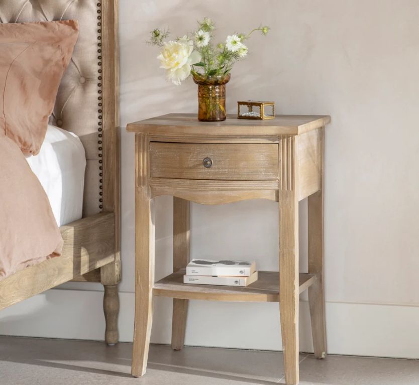 CLOVELLY SINGLE DRAWER BEDSIDE TABLE