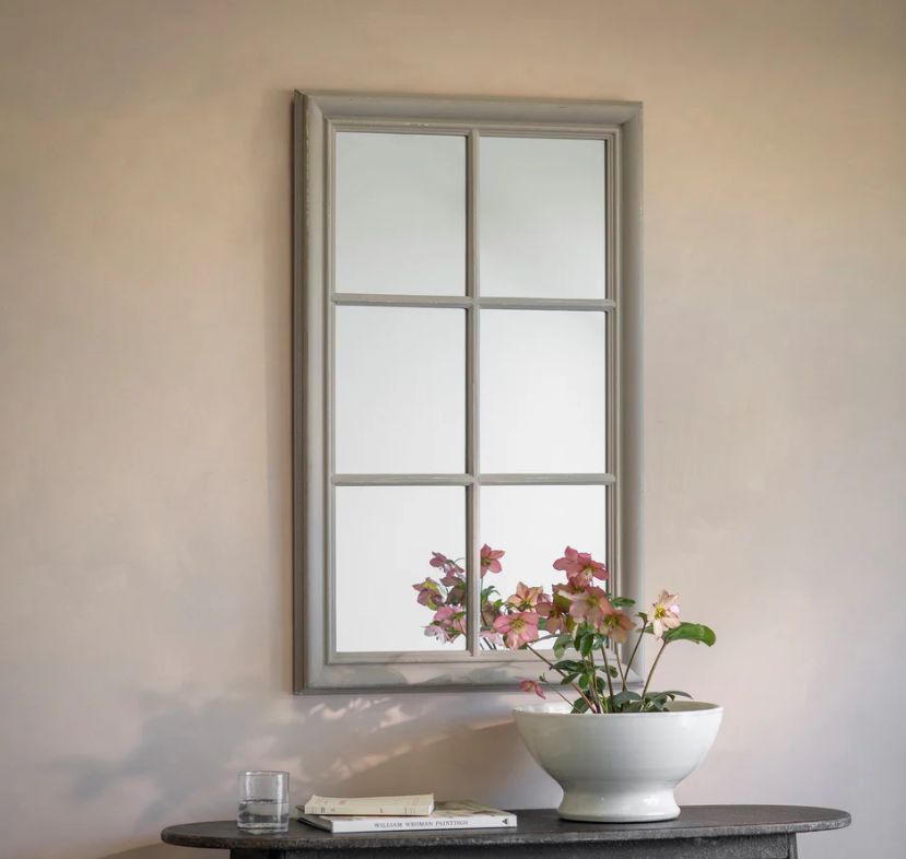 WILTON GREY PANEL WINDOW MIRROR
