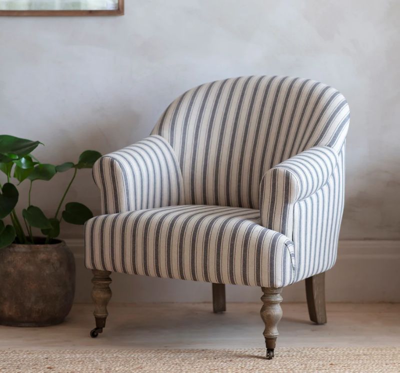 KIRDFORD STRIPED OCCASIONAL CHAIR