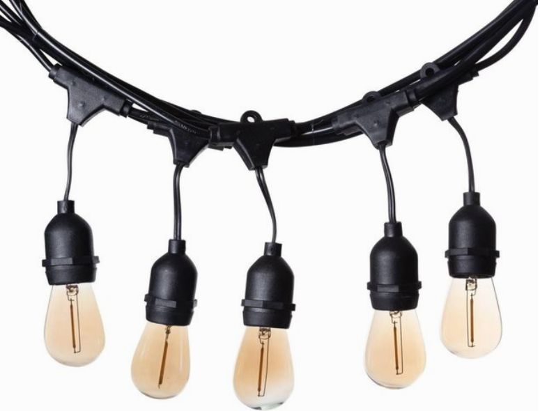 PREMIUM PATIO FESTOON STRING LIGHTS WITH 10 BULBS
