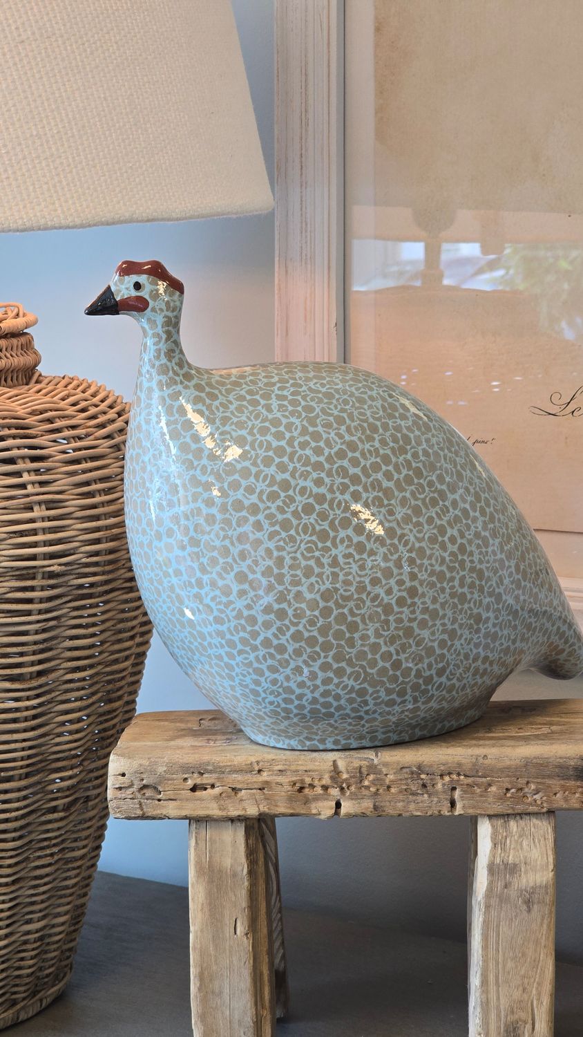 LARGE SKY AND CLAY GUINEA FOWL LARGE SKY AND CLAY GUINEA FOWL