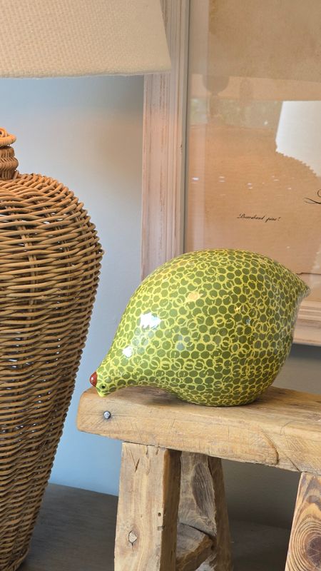 LARGE GREEN ON YELLOW SPOTTED QUAIL