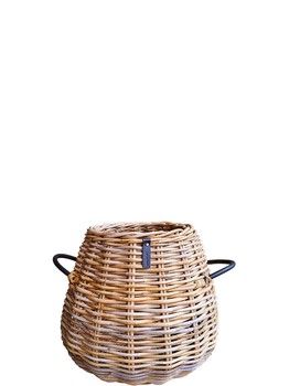 MAXI PEAR RATTAN POT