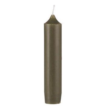 5 SHORT DINNER CANDLE OLIVE
