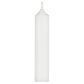 5 SHORT DINNER CANDLE WHITE