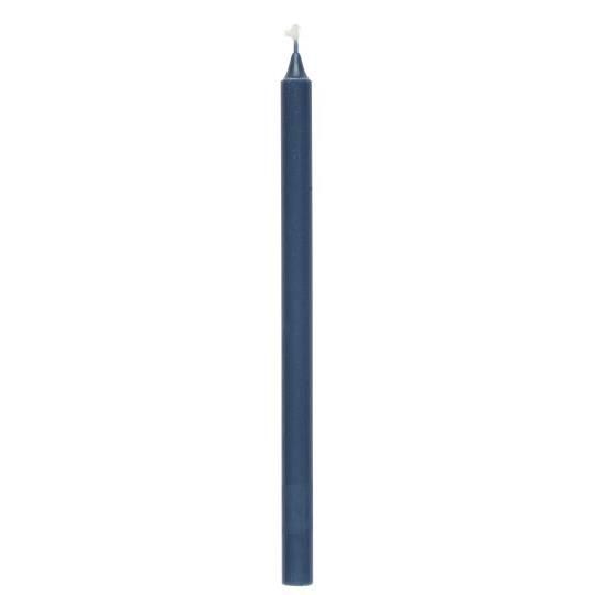 4 TALL TAPER CANDLES IN CORNFLOWER
