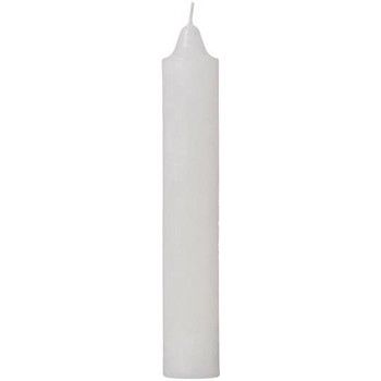 RUSTIC PILLAR CANDLE 23x3.8cm IN WHITE