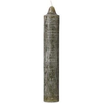 RUSTIC PILLAR CANDLE 23x3.8cm IN OLIVE