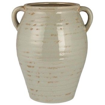 MARGO GREY GLAZED POT WITH HANDLES