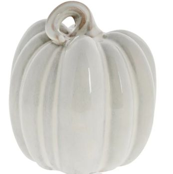 HALLIA PUMPKIN IN OFF WHITE 17cm