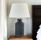 GUSTAV LAMP BASE AND NATURAL SHADE