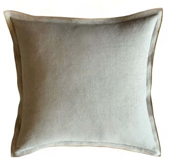 SAGE GREEN LINEN MIX CUSHION 50x50cm