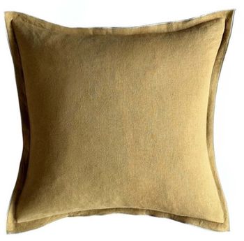 TOBACCO LINEN MIX CUSHION 50x50cm