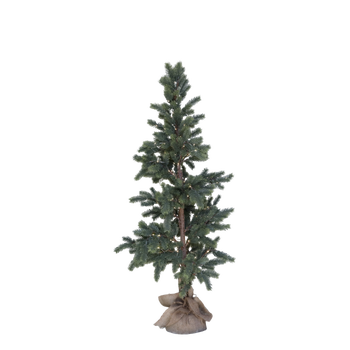 FAUX FIR CHRISTMAS TREE WITH LED LIGHTS 125cm