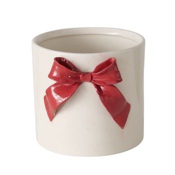 RED BOW PLANTER