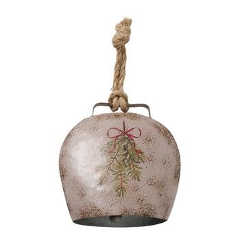 NOELLE METAL BELL WITH A JUTE ROPE