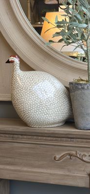 CERAMIC GUINEA FOWL AND QUAIL