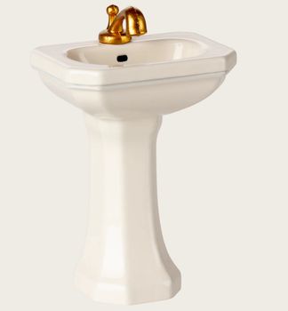 BATHROOM SINK FOR MOUSE IN OFF WHITE