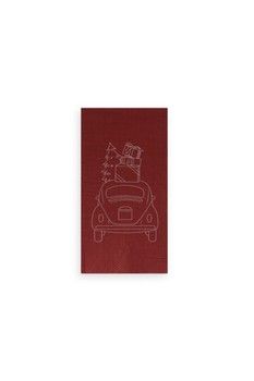CHRISTMAS CAR RED LUNCH NAPKINS 16pk