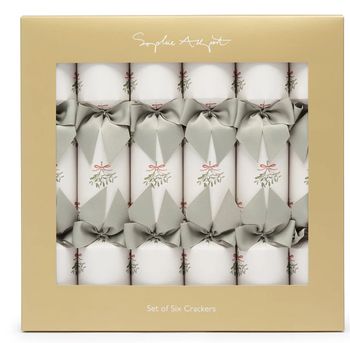 MISTLETOE CHRISTMAS CRACKERS BOX OF 6