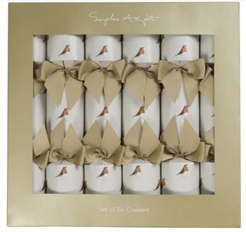ROBIN CHRISTMAS CRACKERS BOX OF 6 ROBIN CHRISTMAS CRACKERS BOX OF 6