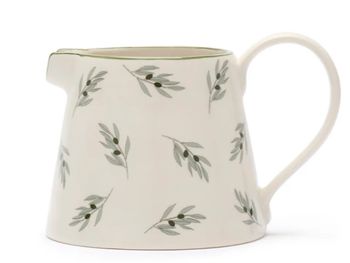 OLIVE STONEWARE JUG