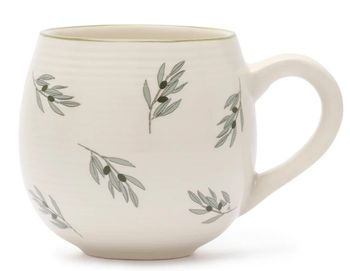 OLIVE STONEWARE MUG