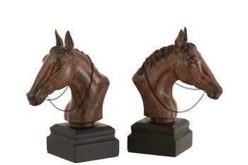 PAIR OF HORSE BOOKENDS