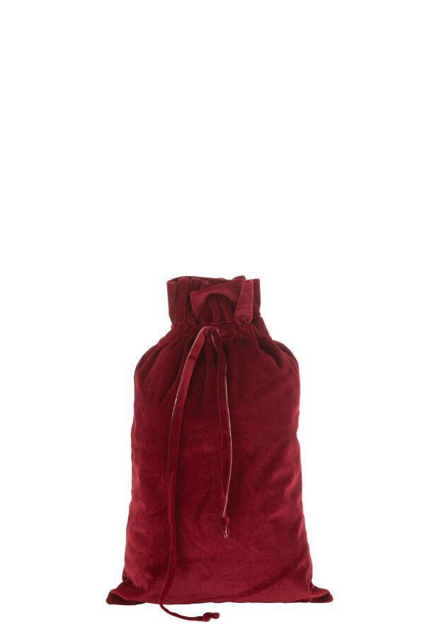 MEDIUM RED VELVET SACK