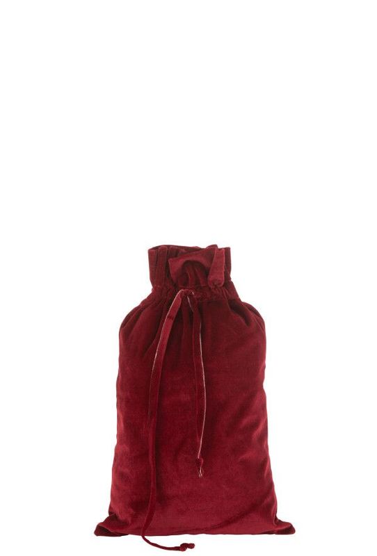 MEDIUM RED VELVET SACK