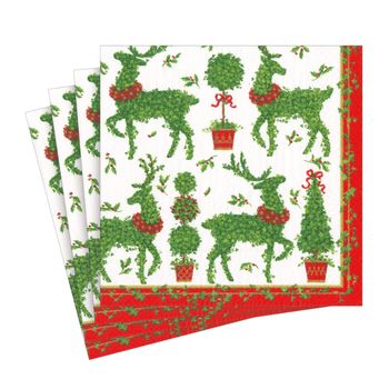 DEER TOPIARY LUNCH NAPKINS 20 PACK