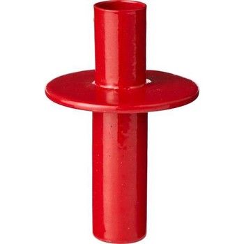 BOTTLE TOP CANDLE HOLDER FOR TAPERS IN RED