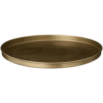 BRASS CANDLE TRAY 22cm DIAMETER