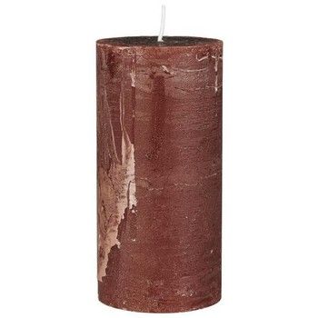 RUSTIC PILLAR CANDLE 6.8x14cm IN RUST