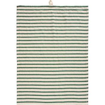 GREEN STRIPE COTTON TEA TOWEL