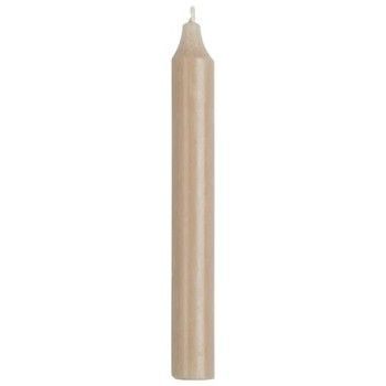 4 DINNER CANDLES IN RUSTIC  SAND