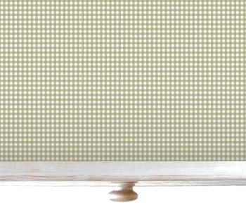 WIPE CLEAN UNSCENTED DRAWER LINERS IN SAGE GREEN GINGHAM