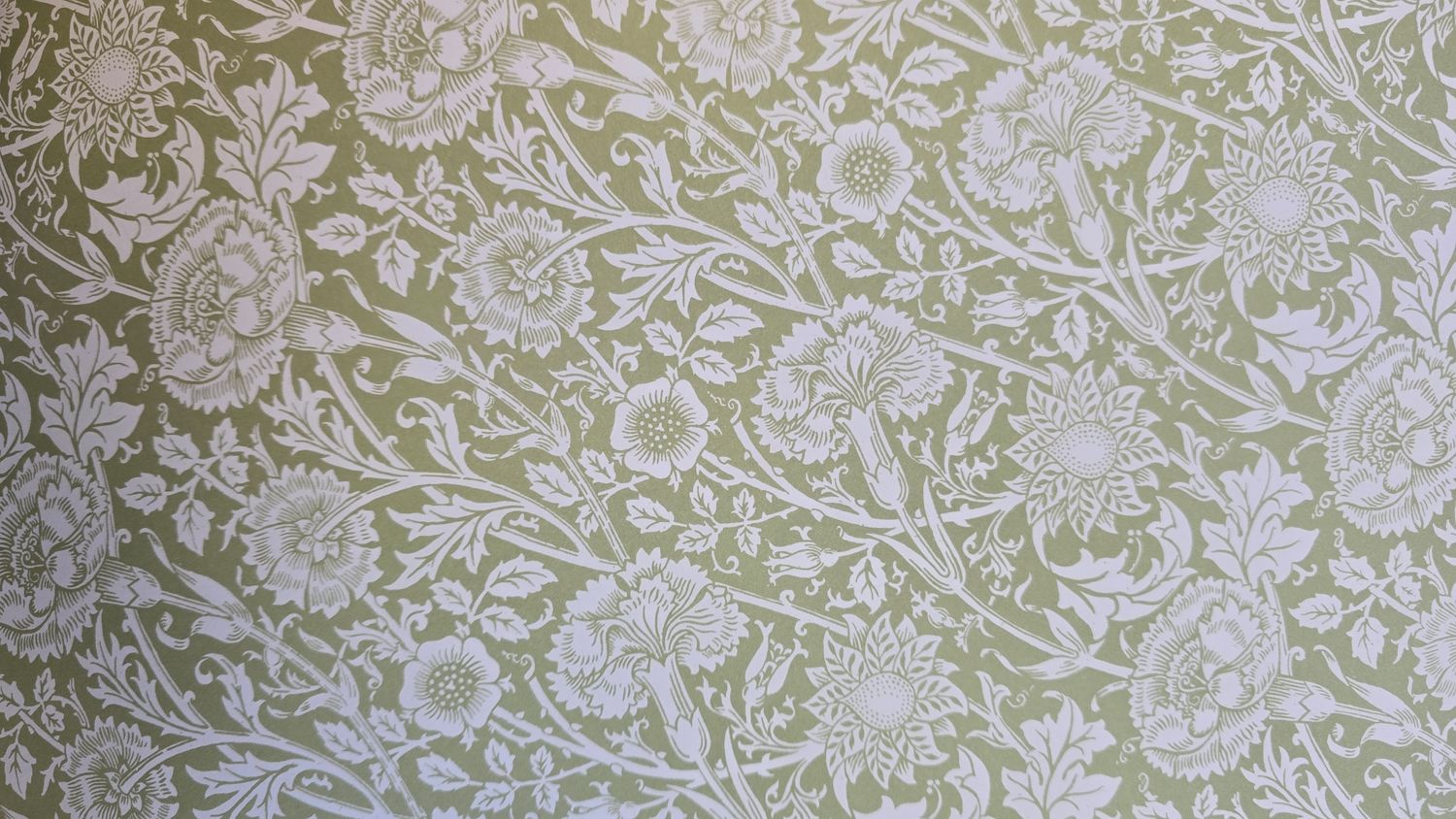 FRESH LINEN SCENTED DRAWER LINERS IN SAGE GREEN WILLIAM MORRIS
