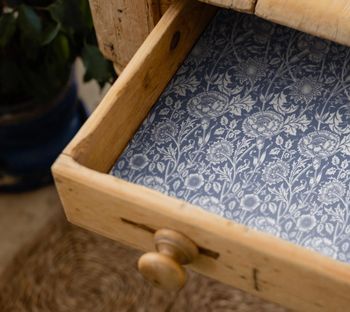 LAVENDER SCENTED DRAWER LINERS IN BLUE WILLIAM MORRIS