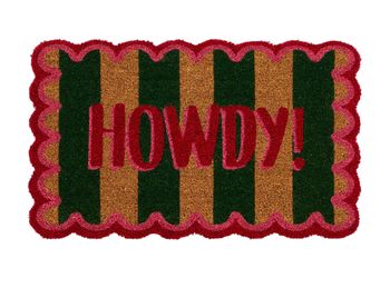 HOWDY STRIPE COIR DOORMAT