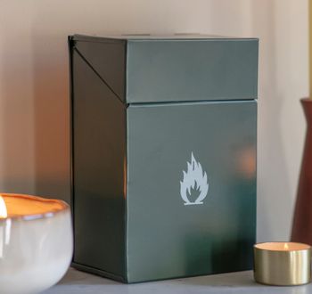 FIRELIGHTER BOX IN FOREST GREEN