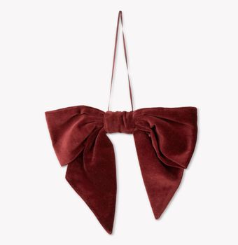 HYDE CHRISTMAS DOOR BOW IN BERRY