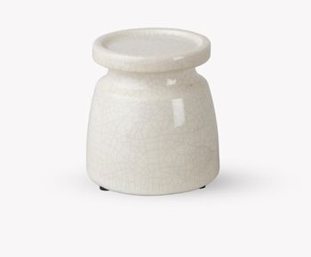 RAVELLO CRACKLED CANDLE HOLDER IN SMALL