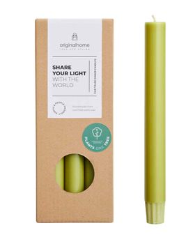 VEGAN DINNER CANDLE 10 PACK IN MOSS