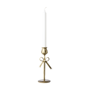 SMALL BRASS BOW STANDING CANDLE HOLDER