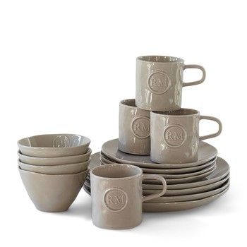 PORTOFINO DINNERWARE SET OF 16 PIECES IN FLAX
