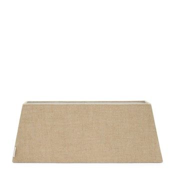 RECTANGULAR LAMPSHADE IN FLAX 15x60cm
